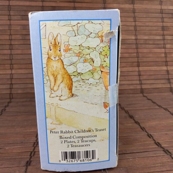 Wedgewood Peter Rabbit 6 Piece Children's Tea Set For 2 Beatrix Potter 1992 - Picture 12 of 14